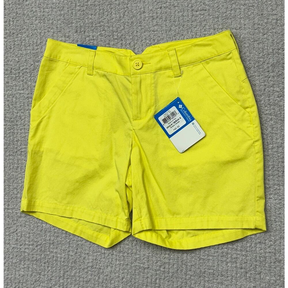 Columbia Women's Yellow Shorts Size 6 NWT #57761